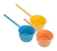 Yardwe 3pcs Water Scoop Container Long Handle Portable Pp Material Simple Style Delicate Appearance Fine Workmanship Comfortable to Hold Gardening and Pouring Water