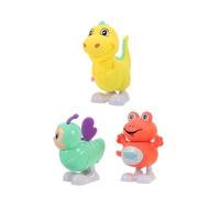 Yardwe 3Pcs Wind Up Animal Cute Clockwork Animal Playthings for Realistic Crawling Movements Safe Design Birthday for Preschoolers