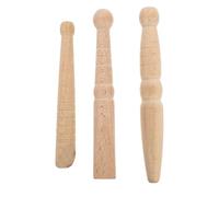 Yardwe 3Pcs Wooden Acupuncture Point Massage Rod Set, Foot Sole Massaging Sticks for Acupressure Therapy and Skin Care, Manual Wood Massage Tools for Relaxation and Relief