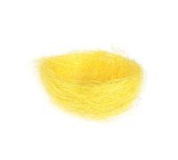 Yardwe 3Pcs Yellow Artificial Nest Easter Decor Mini Colored Thread Bird Nests for Candies Eggs Festival Party Decoration