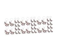 Yardwe 3sets Cute Donkey Animal Keychain Pendants Fun Keyring Decoration for Bags Parties Reliable Material Present for Animal Lovers 12pcs*3