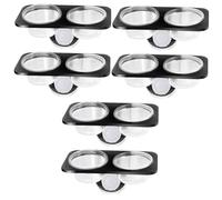 Yardwe 3sets Large Capacity Reptile Feeder Bowl Suction Cups Pet Food Water Dispenser for Crested Gecko 2pcs*3