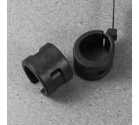 Yardwe 4 Pcs Black Rubber Anti-collision Protective Rings | Cycling Parts Lightweight Impact Resistance, Road Rear Fork Use, for Guard Cover and Protector Fit