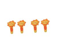 Yardwe 4 pcs Plush Hand Grab Rattle Soft Educational Plush Plaything for Early Development Sensory Hand Shake for Newborns with Smooth Surface and Auditory Stimulation