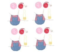 Yardwe 4 Sets Easter Bunny Costume Adult Hay Net Rabbit Rabbit Harness Rope Lattice Printed Outfit Unique Accessories