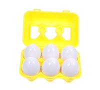 Yardwe 4 Sets Educational Matching Egg for Color and Shape Learning Assembling Fine Motor Skill Development Safe Material for Early Childhood Education and Easter Play