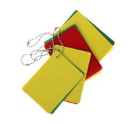Yardwe 4 Sets Portable Football Referee Cards with Red Yellow Green Cards Material Referee Kit for Soccer Volleyball Rugby Matches and Training Lightweight and Visible Discipline Tools