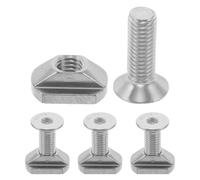 Yardwe 4 Sets Stainless Steel Fin Screw Replacement for Paddle Boards Fin Fastening with Smooth Finish for Secure Drag-reducing Installation Sup Surfboards