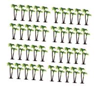 Yardwe 40pcs Artificial Coconut Palm Trees for Aquarium Decoration Realistic Model Trees for Fish Tank Accessories for Vibrant Underwater Landscapes and Scenic Displays