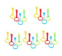 Yardwe 40pcs Crib Pull Rings Tiny Bed Ring Handle Walking Assistant for Cot Hanging Pull up Bar for Reins