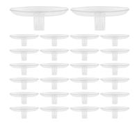 Yardwe 40pcs Floating Flower Holder: Plastic Hydroponics Floral Arrangement Insert - 50mm Reusable Hydroponic Grow Base For Vase Water Garden Festival Event