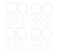 Yardwe 40pcs Guinea Pig Tunnel Connector Hamster Tube Circles for Fun Pet Play Easy to Install Pet Cage Accessories Interactive Running Path for Animals