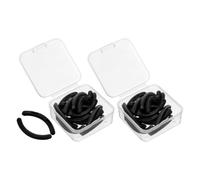 Yardwe 48pcs Eyelash Curler Replacement Rubber Pads Soft Universal Fit Black Cushion Refills with Storage Box Easy to Use Eyelash Curler Accessories