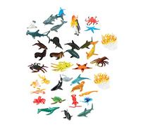 Yardwe 48Pcs Realistic Ocean Animals Models Early Educational for Sea Creatures Plaything Teaching Tool for Animal Cognizance and Imagination