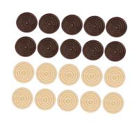 Yardwe 48pcs Wooden Checker Chess Pieces Giant Draughts Game Chess Draughts Portable Game Accessories for Adults Boys and Girls