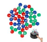 Yardwe 49pcs Raffle Balls Plastic Bingo Game Accessories for Party Fun Lightweight Balls for Lottery Draws and Group Games
