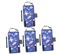 Yardwe 4pcs Airplane Bed Seat Extender with Breathable Cloth for Comfortable Travel Naps Airplane Footrest Stylish Portable Travel Accessory in Blue