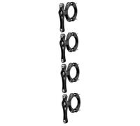 Yardwe 4pcs Aluminum Alloy Bike Bottle Cage Adapter with Double Screw Mount Adjustable Lightweight Water Bottle Bracket for and Mountain Bike Handlebar Rack Rust Cycling Drink Holder