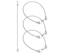 Yardwe 4pcs Anti-lost Steel Wire Lanyards with Clips, High Strength Small Trinket Rope with Convenient Hanging Feature, Sturdy Silver Cable for Pens, Gloves, Masks, and Everyday Use