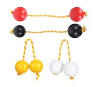 Yardwe 4pcs Aslatuas Rhythmic Ball African Gourd Shaker for Parties Performances Portable Hand Percussion Instrument Mimicking Traditional Tones Engaging Musical Experience for Teens