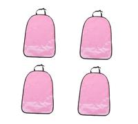 Yardwe 4pcs Car Back Seat Cover Kick Mats for Vehicle Back Seat Protector Pad with Extra Storage Pockets Faux Leather for Dirt and Mud Resistance