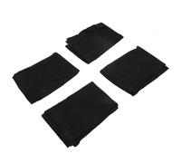 Yardwe 4Pcs Dreadlocks Tube Hats Mercerized Cotton Elastic Headwrap for Running Bathing Cooking and Exercising Unisex Soft Stretchy Hair Tube Cap Black