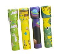 Yardwe 4Pcs Educational Kaleidoscope for Large Color Cognition Plaything with Random Patterns Paper Material for Sight Development and Hand-eye Coordination Random Color