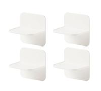 Yardwe 4pcs Furniture Anti Falling Connectors with Non-Marking Stickers for Wardrobe and Table, Easy to Operate Hips Material Safety Cabinet Fixing Tool for Protection