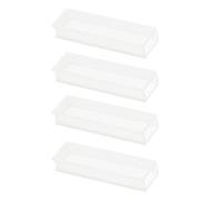 Yardwe 4pcs Glass Sample Cuvette for Spectrophotometry with 5mm Path Length, Optical Glass Cuvette Suitable for Labs and Spectral Analysis