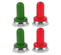 Yardwe 4pcs Guitar Accessory Protective Cap Toggle Switch Cover Rubber Boot Cover Cap for Guitar Pot Switch Random Color