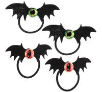 Yardwe 4pcs Halloween Skull Hair Clip Acrylic Gothic Bat Wing Evil Eye | Lasting Wear Resistant Finish, Stage Performance and Party Use, for Women and Styling