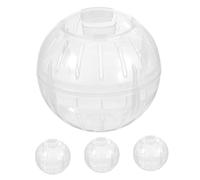 Yardwe 4pcs Hamsters Running Ball Hamsters Ball Small Silent Exercise Wheel Cage Accessories for Dwarf Rats Gerbils Small Animals