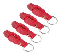 Yardwe 4pcs Heavy Duty Fishing Line Release Clip Quick Assembly Abs Holder Release Clip for Saltwater and Ocean Fishing, Red Offshore Trolling Line Tool