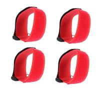 Yardwe 4pcs -hook Rooster Neck No Crow Collar Rooster Noise Free Collar Poultry Collars Crow Rooster Collar Chicken Neckband Chicken Accessories for Hens Chickens Red Nylon