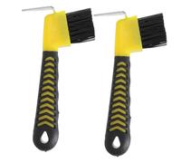 Yardwe 4pcs Horse Hoof Cleaning Tools Professional Equestrian Equipment Horsehair Shoe Brush Stiff Bristles Random Color