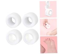 Yardwe 4pcs Invisible Adhesive Heel Pads Transparent Foot Protector Cushions for Blister Prevention in High-Heeled Shoes Breathable Soft PE Material for Ankle Toe Sole Care