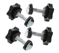 Yardwe 4pcs Lawn Mower Handle Knob Bolt Nut Set Corrosion-resistant Precision Screws for Quick Assembly and Replacement Compatible with Tractor and Push Mower Accessories