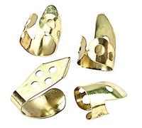 Yardwe 4pcs Metal Banjo Guitar Picks for Ukulele Banjo Acoustic Electric Thin Guitar Picks Easy to Use