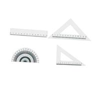 Yardwe 4pcs Miniature Ruler for Doll House Accessories Study Ruler with Smooth Surface for Scene Building and Measurement Needs Mini Decoration for Creative Play