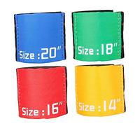 Yardwe 4pcs Mixed Color Drum Cymbal Mute Belt Set, Cymbal Dampening Tape for Drum Practice, Hi-hat Accessories for Silent Drumming and Noise Reduction Random Color