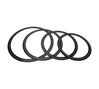 Yardwe 4pcs Noise Damping Ring for Snare Drum Mute Practice Drum Kit Supply Portable Kit Parts Silencer Pads for Practice Random Color