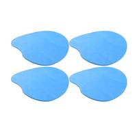 Yardwe 4pcs Non-slip Eva Cane Seat Cushion for Tripod Stool, Portable Heart-shaped Soft Pad for Elderly Walking Cane Chair, Quick-drying Bathroom Shower Bench Seat Cover