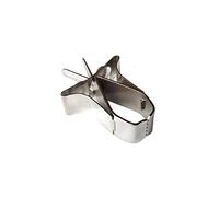 Yardwe 4pcs Parrot Fruit Holder Bird Food Clip Cage Food Holder Accessory Silver for Birdcage Feeding Supplies