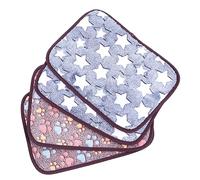 Yardwe 4pcs Pet Cool Pads Hamster Summer Mats Double-sided Pet Cushion Pad Random Color