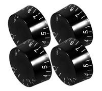 Yardwe 4pcs Plastic Guitar Knobs Bass Volume Control Knobs for Electric Guitar Bass Tone Potentiometer Caps