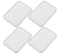 Yardwe 4pcs Plastic Stamp Display Box Organizer for Collectors