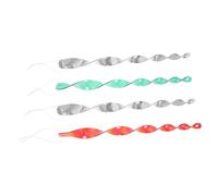 Yardwe 4pcs Reflective Bird Scare Rods Bird Deterrent for Gardens and Farms Easy Installation Rotating Design Protect Your Material