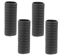 Yardwe 4pcs Rubber Violin Bow Grip Replacement Set Horsehair Ring Violin Bow Accessories for Beginner Musicians