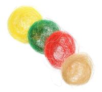Yardwe 4pcs Rustic Small Bird Nest Photo Prop Made of Hemp Thread for Party Decorations and Gardening Props Providing a Sheltered Environment for Birds and Eggs
