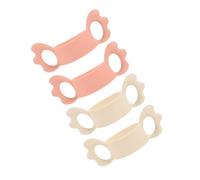 Yardwe 4pcs Silicone Tooth Covers for Bottle Handle Comfortable to Hold Bottle Handles and Toddlers and Portable Use